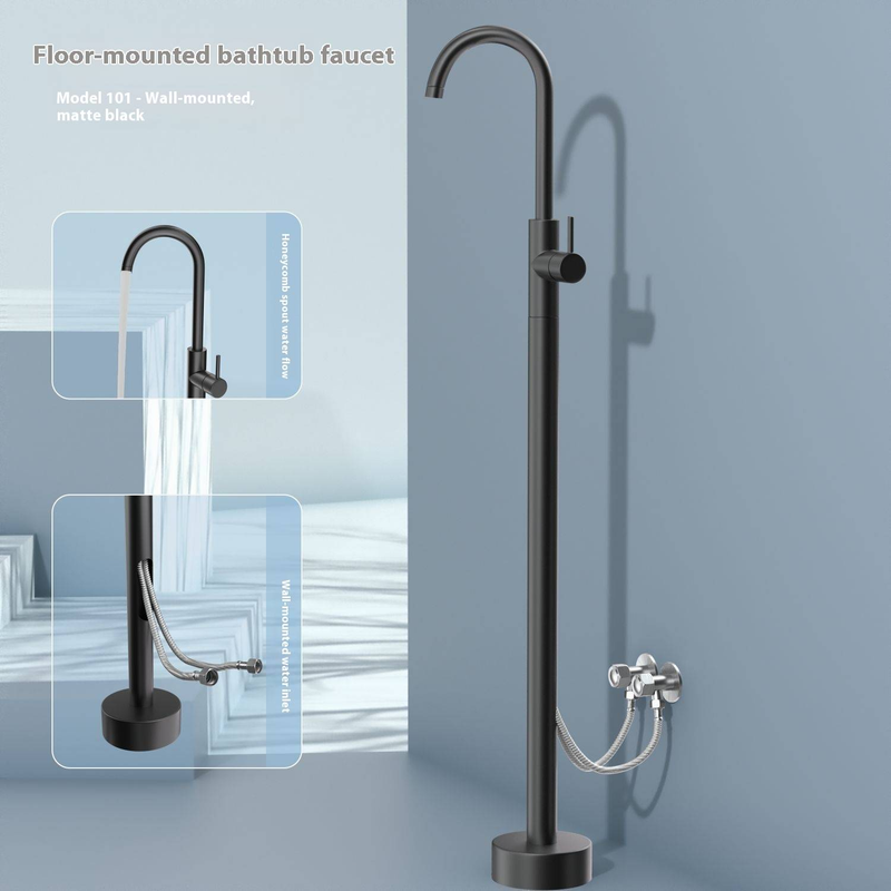 Duvara Monte Duş, Çift Fonksiyonlu, Krom Kaplamalı Premium Bakır Bağımsız Küvet Bataryası Seti – Modern Banyo Yenilemesi"_voghion.com