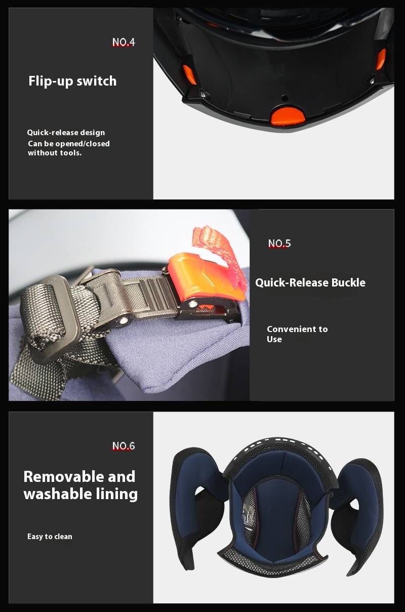Dual Visor Modular Motorcycle Helmet With Bluetooth & Long Battery Life - ABS Shell, 3C Certified, Multiple Colors & Sizes (M-XXL)_voghion.com