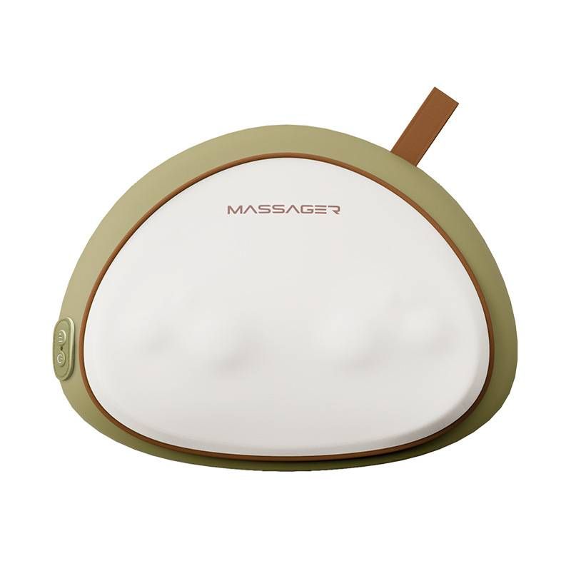 Almohada de masaje multifuncional para cuello y espalda con terapia de calor - Nodos Shiatsu 6D para alivio corporal completo (intensidad ajustable, diseño portátil)_voghion.com