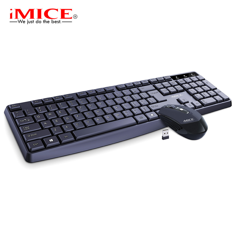 IMICE Direct USB Wireless Game Waterproof Keyboard And Mouse Set Laptop Desktop Business Office_voghion.com