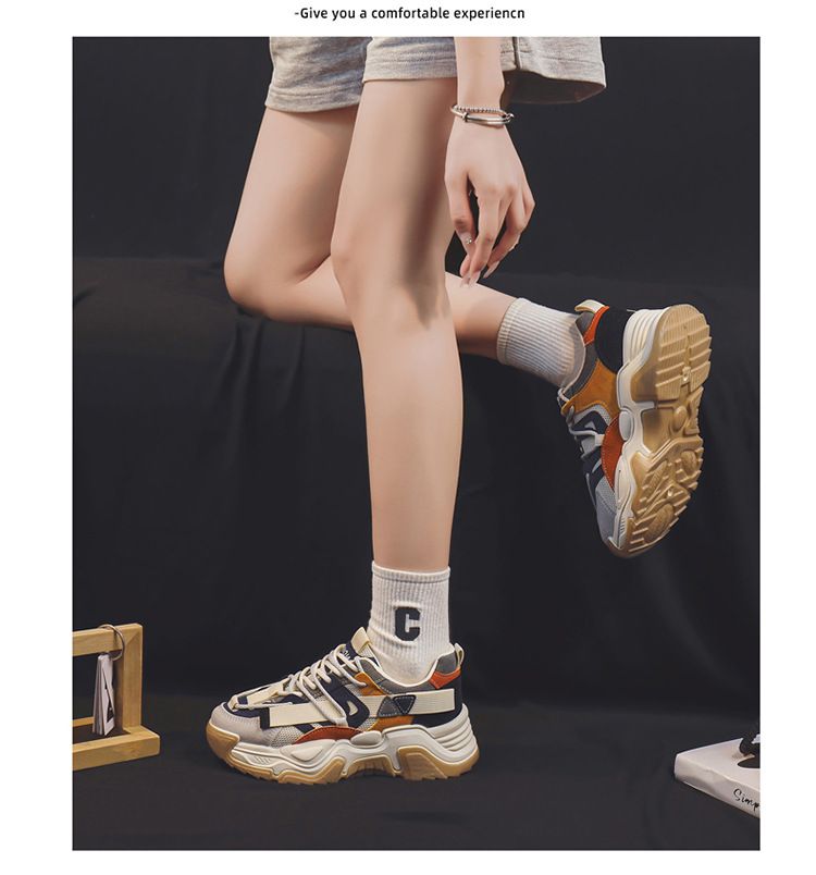 Women's Casual Sports Shoes Mesh Breathable Fashionable Lace up Running Shoes Walking Daily Sneakers Jogging Training Footwear_voghion.com