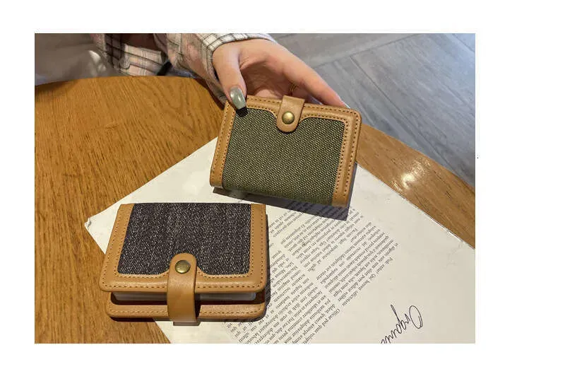 Nuovo porta patente di guida in cotone e lino di alta qualità, custodia per carte di credito multifunzionale di fascia alta_voghion.com