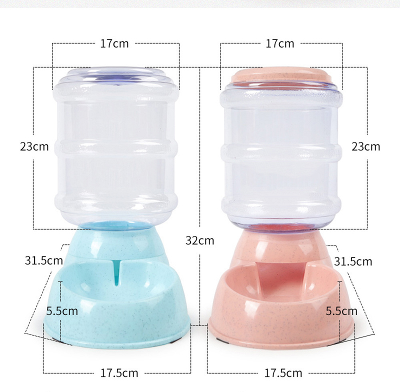 3.8L Large Automatic Pet For Feeder Drinking Fountain For Cats Dogs Environmental Plastic Dog Food Bowl Pets Water Dispenser_voghion.com