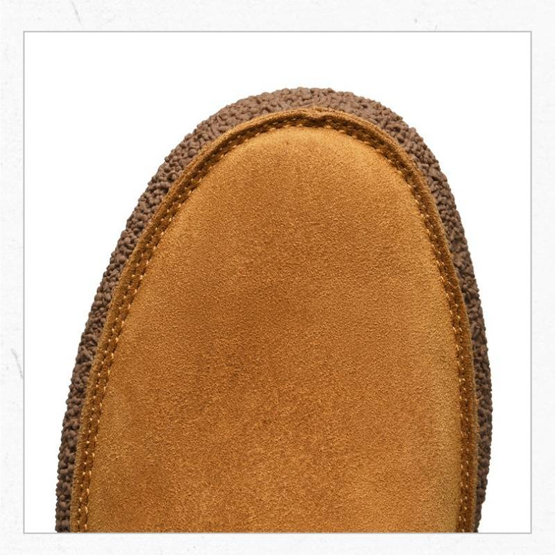 Erkek Sonbahar/Kış Moda El Yapımı Dayanıklı Kaymaz Hafif Yumuşak Hakiki Deri Günlük Martin Botları_voghion.com