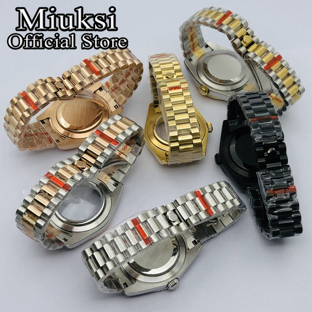Miuksi 36mm/40mm sterile watch case sapphire glass fit NH35 NH36 NH34 ETA2824 2836 Miyota8215 PT5000 DG2813 3804 movement_voghion.com
