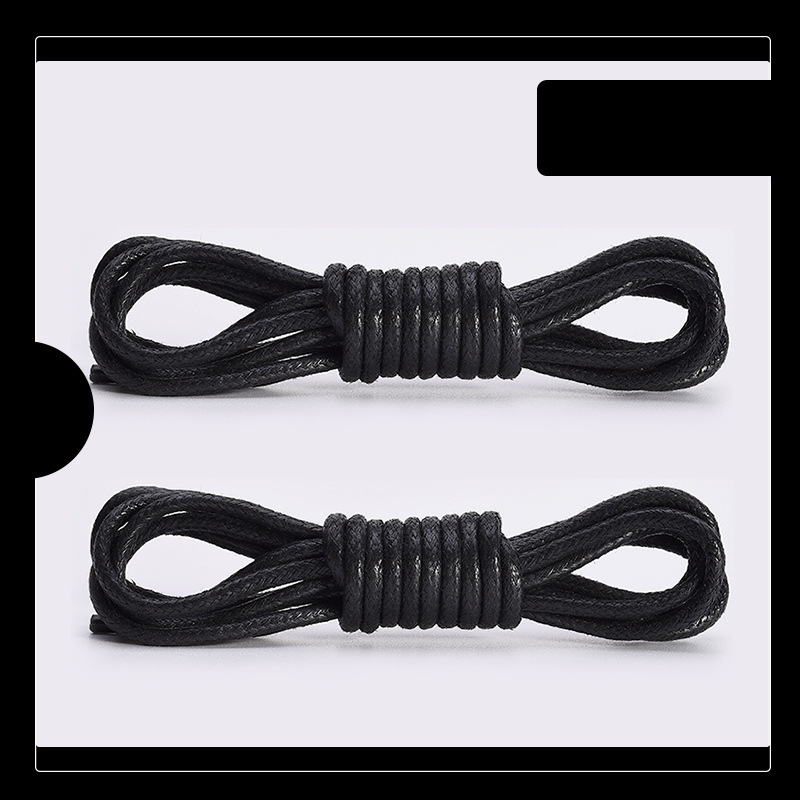 Accessori per scarpe Stivali Martin lacci per scarpe scarpe in pelle stivali marrone bianco nero corda cerata lacci per scarpe rotondi cerati corda un paio_voghion.com