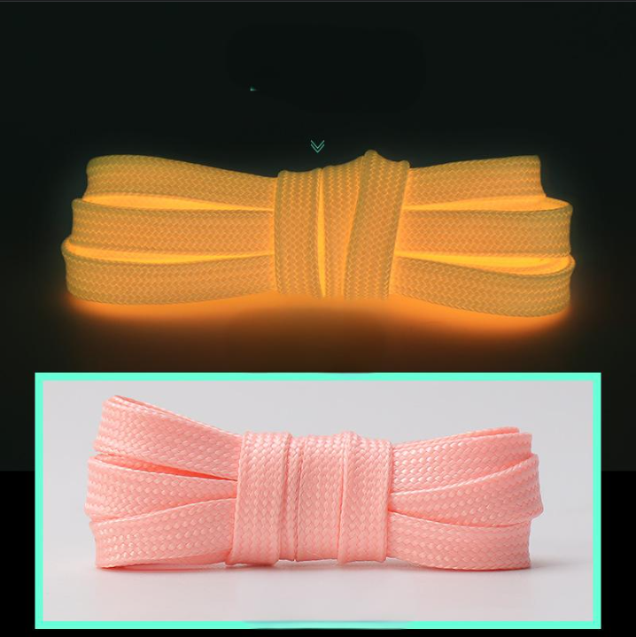 Accessori per scarpe lacci piatti cavi riflettenti da 8 mm in poliestere a doppio strato adatti per scarpe da ginnastica, scarpe bianche e scarpe di tela_voghion.com