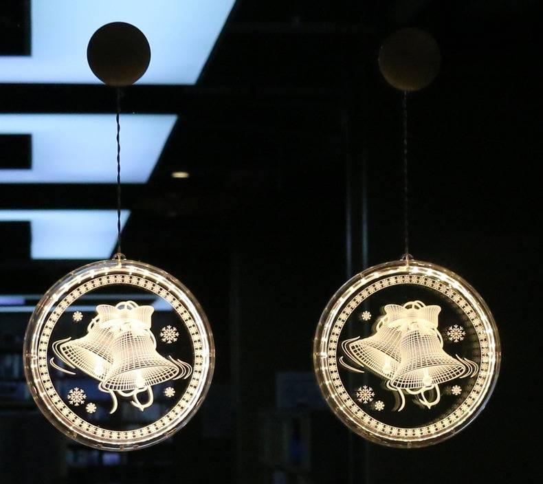 Guirnalda de luces LED navideñas con 10 diseños festivos. Luces decorativas a pilas para interiores y exteriores, ideales para fiestas y decoración del hogar._voghion.com