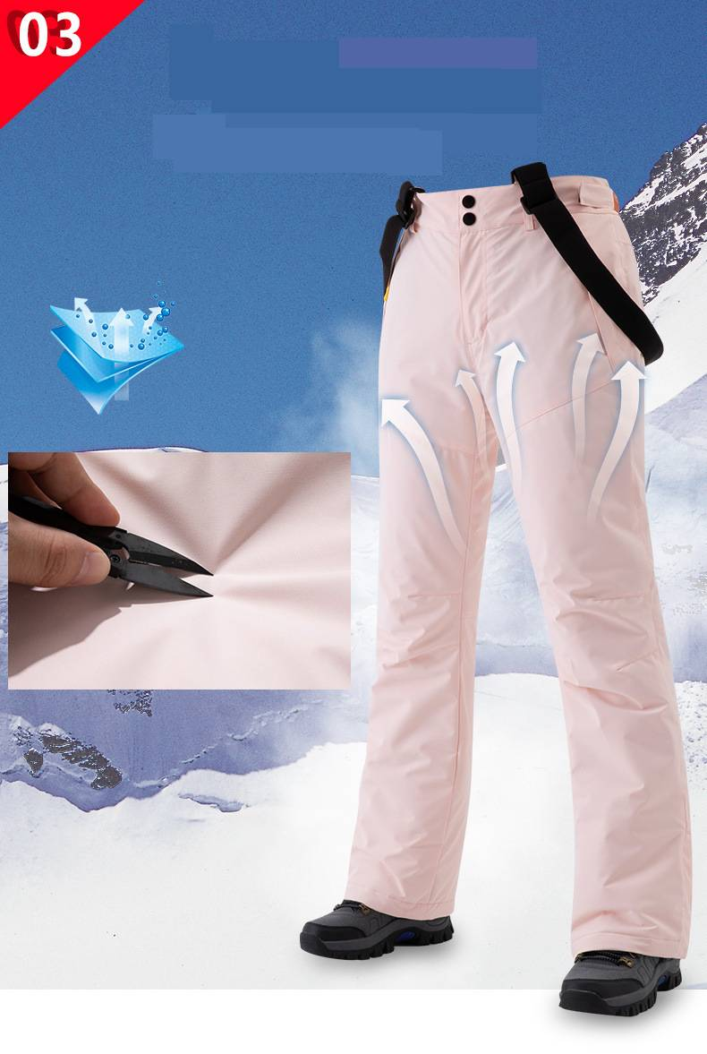 Men's Clothing Bib Ski Pants Men's Winter Ski Suit Outdoor Single Board Double Board Warm Thick Windproof Waterproof Pants Women_voghion.com