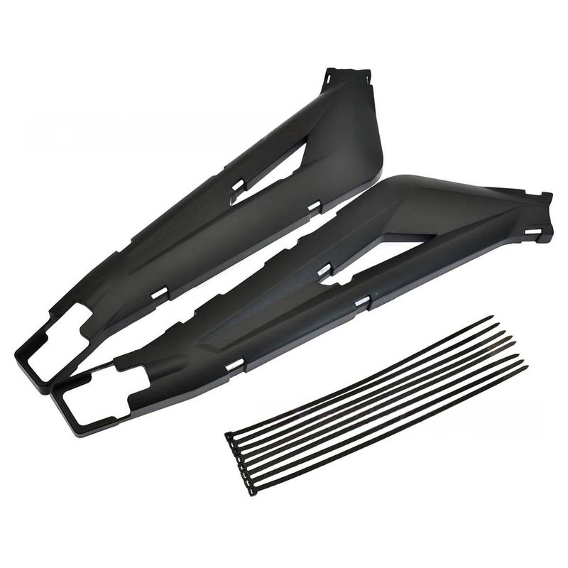 Dirtbike-Schwingenschutz – Robuster Kunststoffschutz für Offroad-Motorradzubehör (52 x 14,5 x 6 cm, Schwarz/Kohlefaser-Optik)_voghion.com