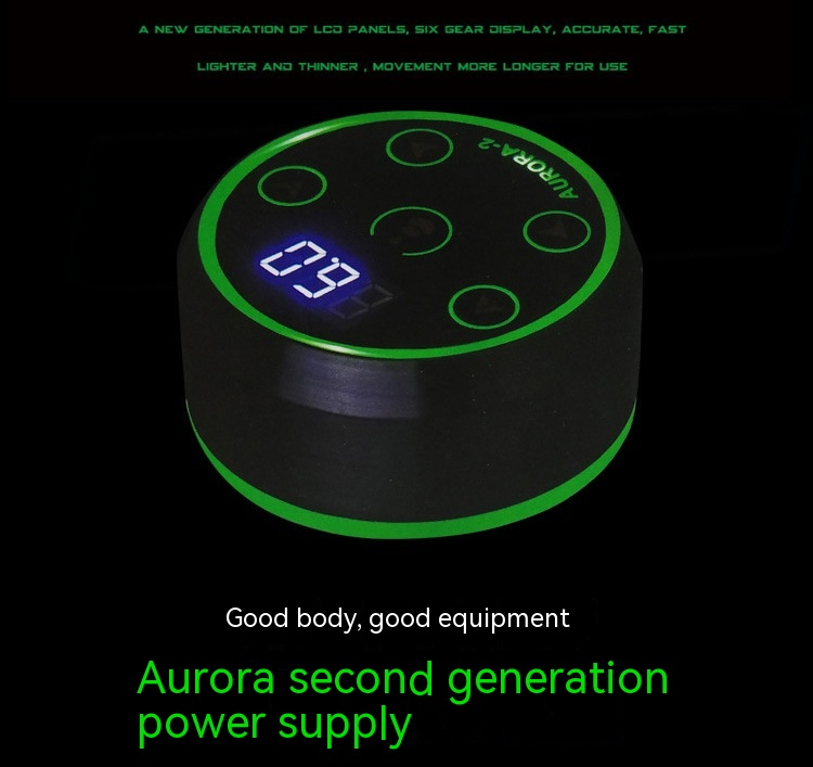 Ou Liang Equipment Aurora Zweite Generation Multifunktionale Knopf-Stromversorgung Tattoo Spezieller Spannungsstabilisator_voghion.com