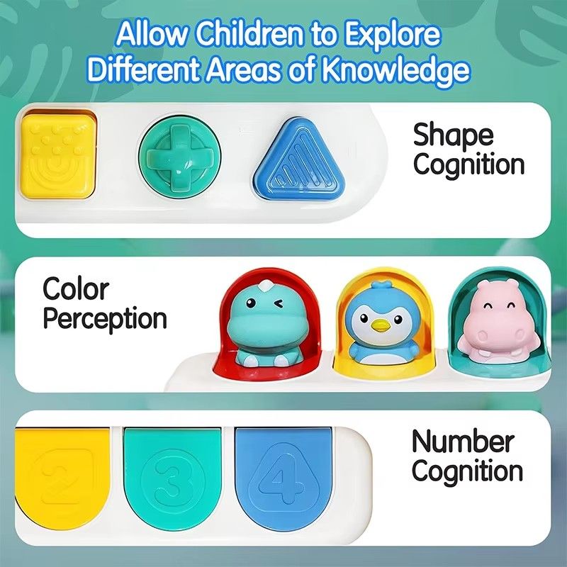 Dinosaur Peekaboo Interactive Game Montessori Pop Up Baby Toy 1 2 3 Years Sensory Development Educational Toys For Boys_voghion.com