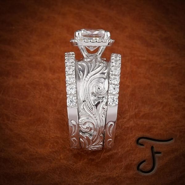 Vintage Ethnic Engraved Gemstone Ring Exaggerated Index Finger Ring Ring Decorative Women's Model_voghion.com