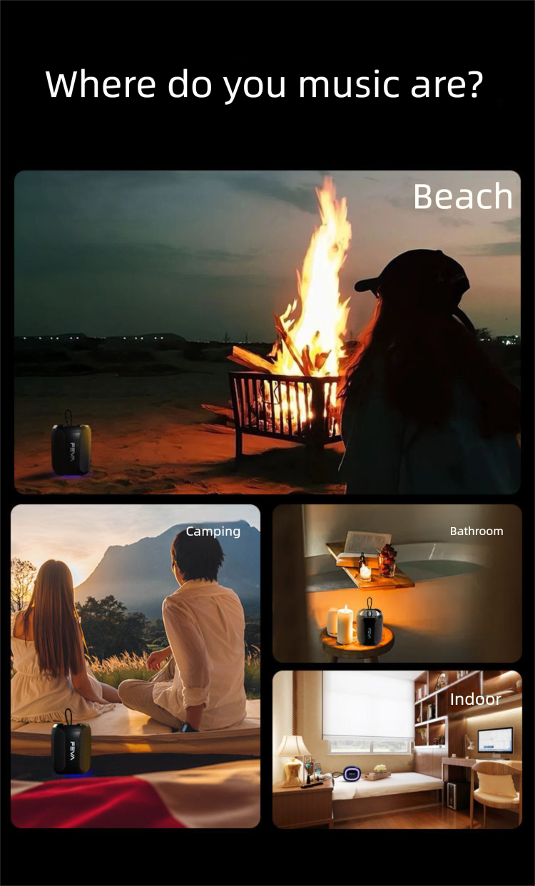 Bluetooth Speaker 60W Wireless Portable Power Outdoor Volume Waterproof High Quality Card Audio Subwoofer_voghion.com