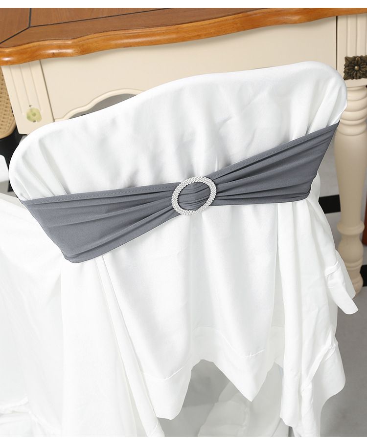 Elegante coprisedia in poliestere con fiocco – Misura universale per matrimoni, banchetti e decorazioni per la casa (13"x34", 12 colori) | Resistente alle pieghe e durevole_voghion.com