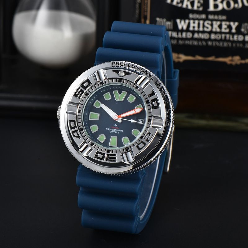 Orologio con fibbia ad ago in silicone e acciaio inossidabile al quarzo da uomo d'affari del 2023 nuovo_voghion.com