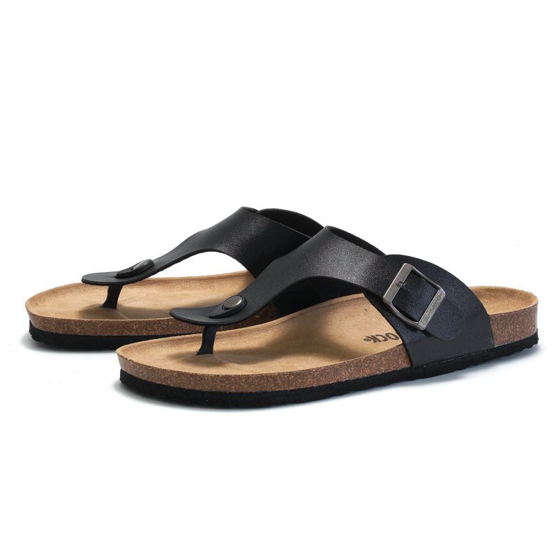Sandale Ruizu Couple Plut de vară Sandwich pentru bărbați, ediție coreeană Sandale la modă, papuci casual cu model herringbone pentru femei_voghion.com