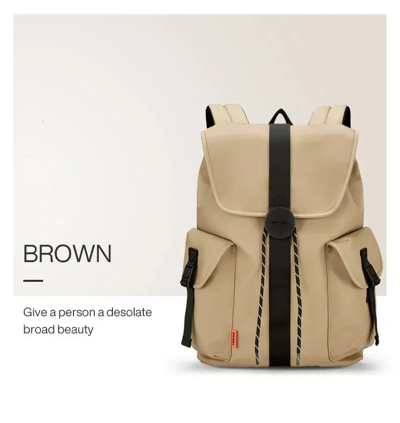 Sac à dos Mixi 16 pouces pour ordinateur portable, étanche, léger, décontracté, pour week-end, voyage, pour étudiants_voghion.com