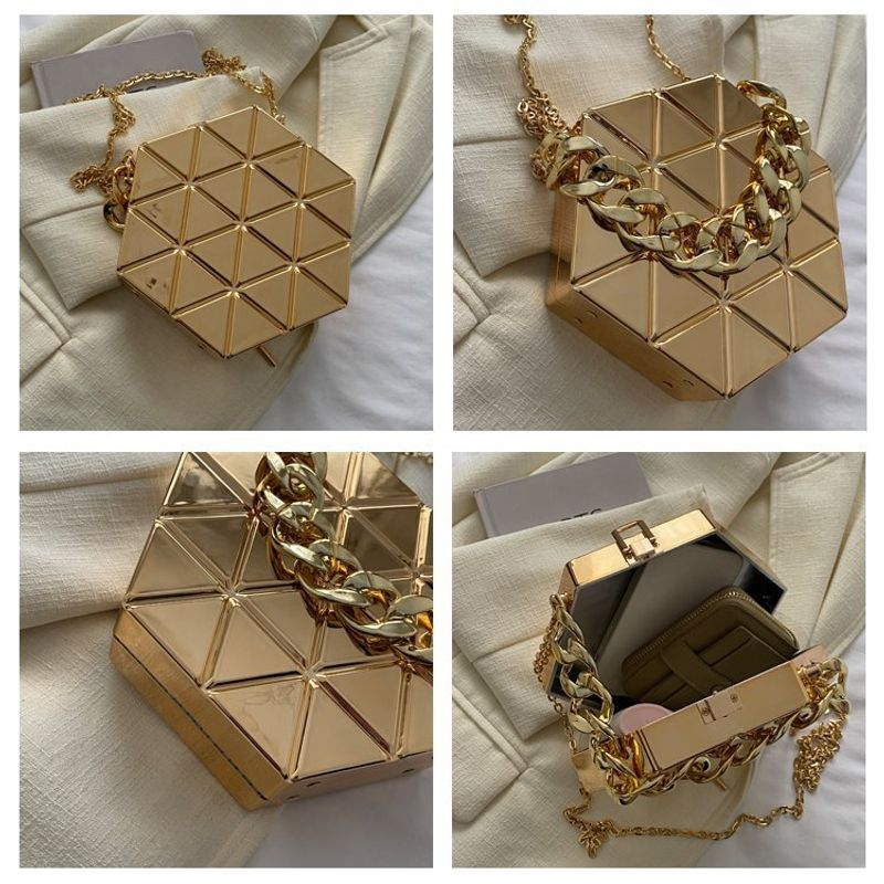 Akryl handväska för kvinnors nya nischdesignade kedja enkelaxel crossbody box fashionabel bärbar middagsväska_voghion.com