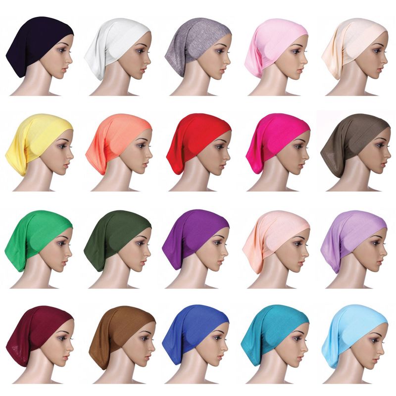 Unisex cap-skjerf dekket med mercerisert bomullsstoff_voghion.com