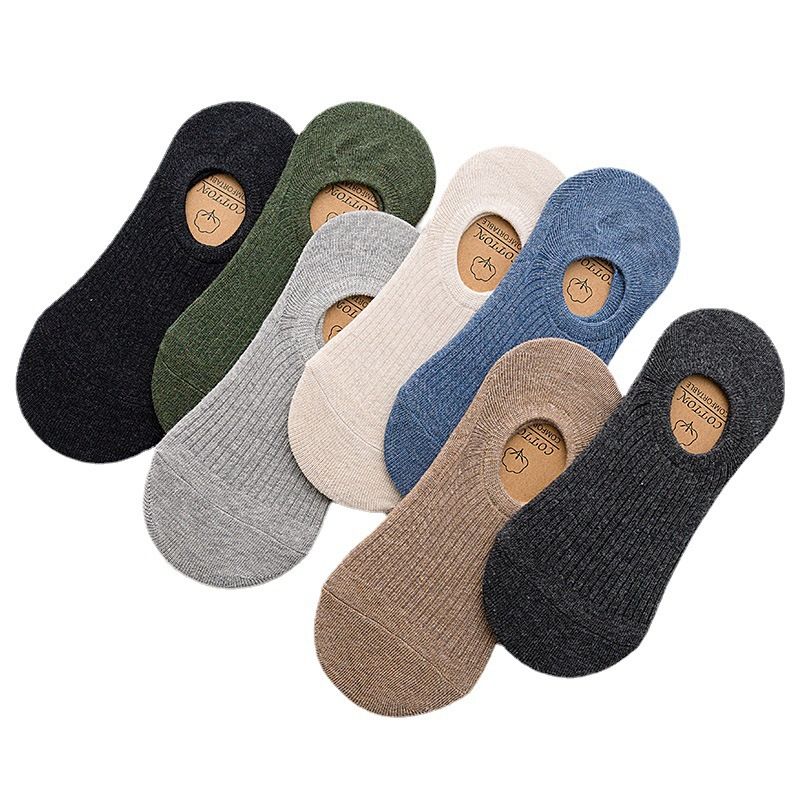2025d Men's Short Thin Boat Deodorant Breathable Summer Silicone Non-slip Low-cut Invisible Socks For Men_voghion.com