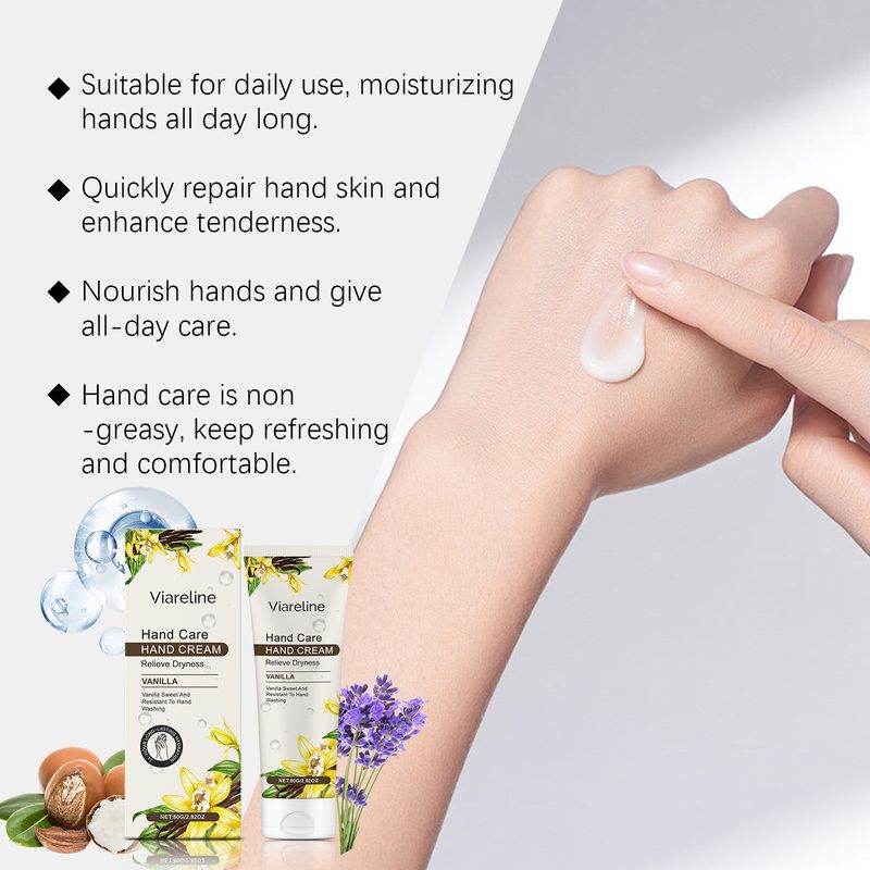Viareline Lavender Moisturizing Hand Cream Moisturizing And Moisturizing Care For Hand Skin Anti-Dryness Hand Cream_voghion.com
