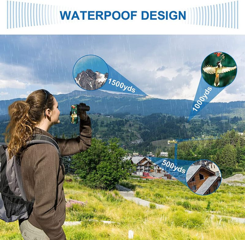 APEXEL Powerful 80X100 HD Monocular Telescope Long Range Zoom With Tripod Phone Clip For Outdoor Hunting Camping Tourism_voghion.com