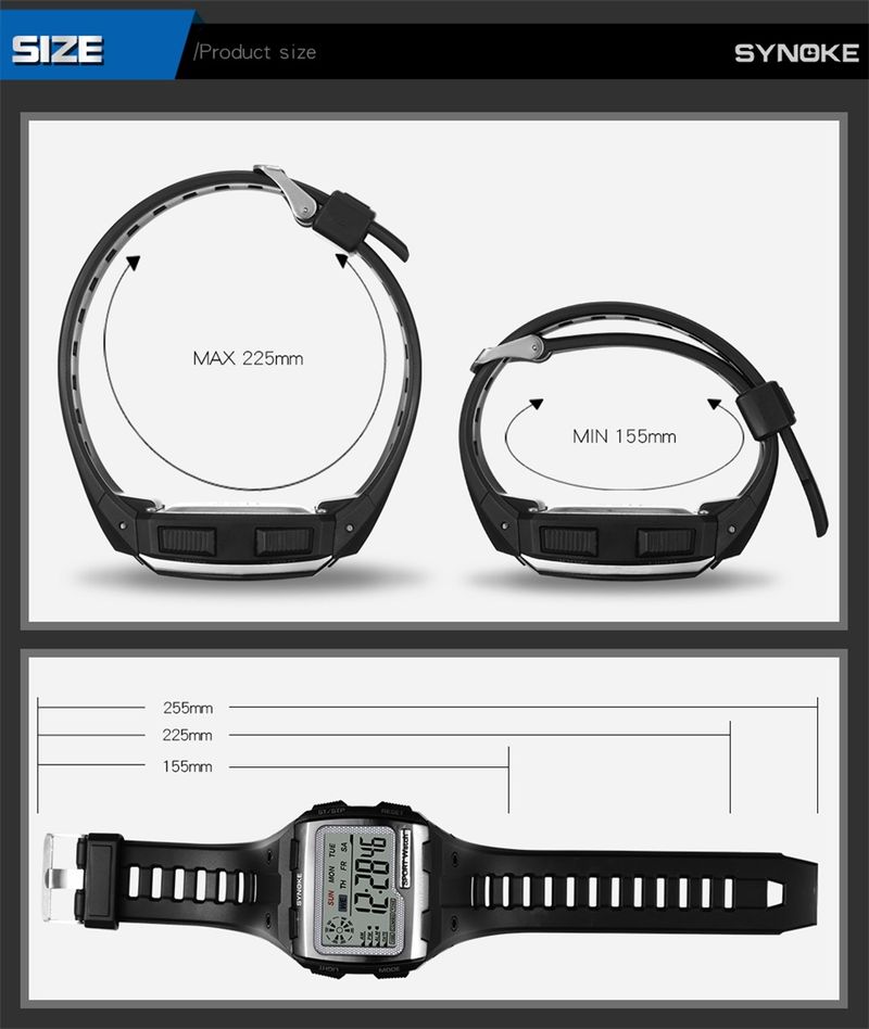 Orologio sportivo da uomo, militare, quadrato, digitale, orologio elettronico da uomo, LED, allarme, orologio da polso impermeabile, Dropshipping, nuovo_voghion.com