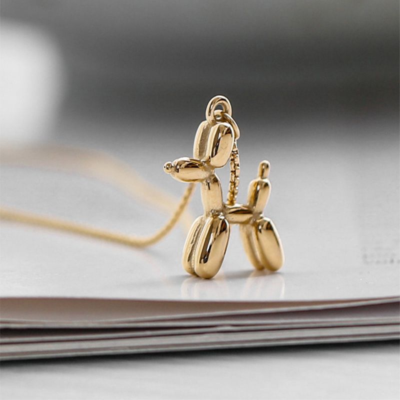 2025 Damenmode XYYA 316L Edelstahl Gold Hundehalskette 2024 Mode Damenschmuck_voghion.com