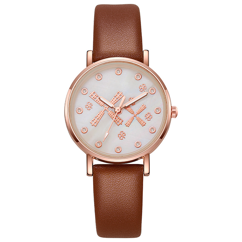 New Cute Windmill Student Belt Popular Style Quartz Watch_voghion.com
