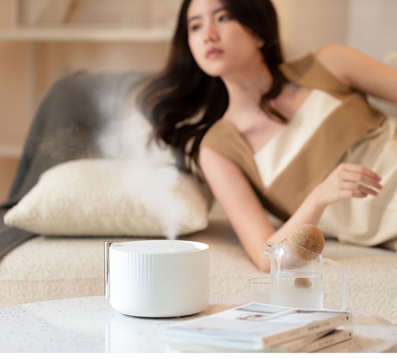 650 ml Aromatherapie-Diffusor und Luftbefeuchter mit LED-Stimmungslichtern, ultraleise für Zuhause/Büro, Stromversorgung über USB und Netzstrom, 8-Stunden-Timer, 70 ml/h Nebelausstoß_voghion.com