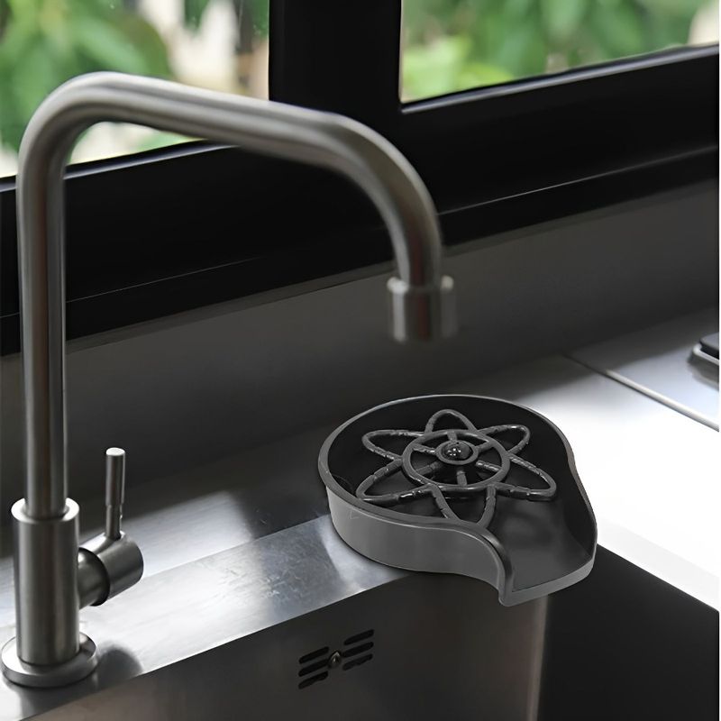 1 tazza per lavello da cucina in vetro; detergente; attacco per barra per bottiglie; lavello per lavello, lavatrice; lavello da cucina per bottiglie_voghion.com