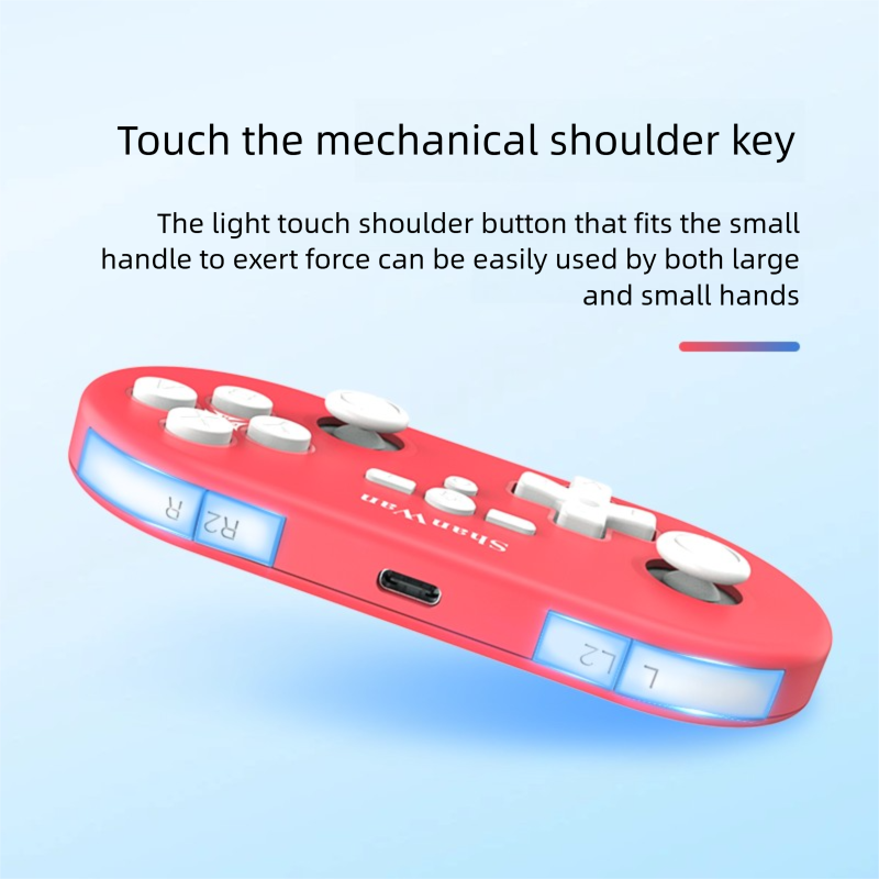 Shanwan Q37 Lightweight Game Ctroller For Switch, PC, Android, IOS, Wireless Bluetooth Portable Moti Sensing_voghion.com