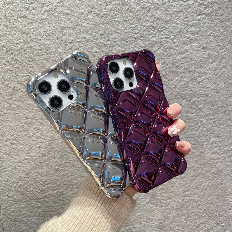 Galvanisierte dreidimensionale Raute Apple 15 Promax Handyhülle passend für iPhone 14 Raute 13 kleiner Duft 12 Softshell_voghion.com