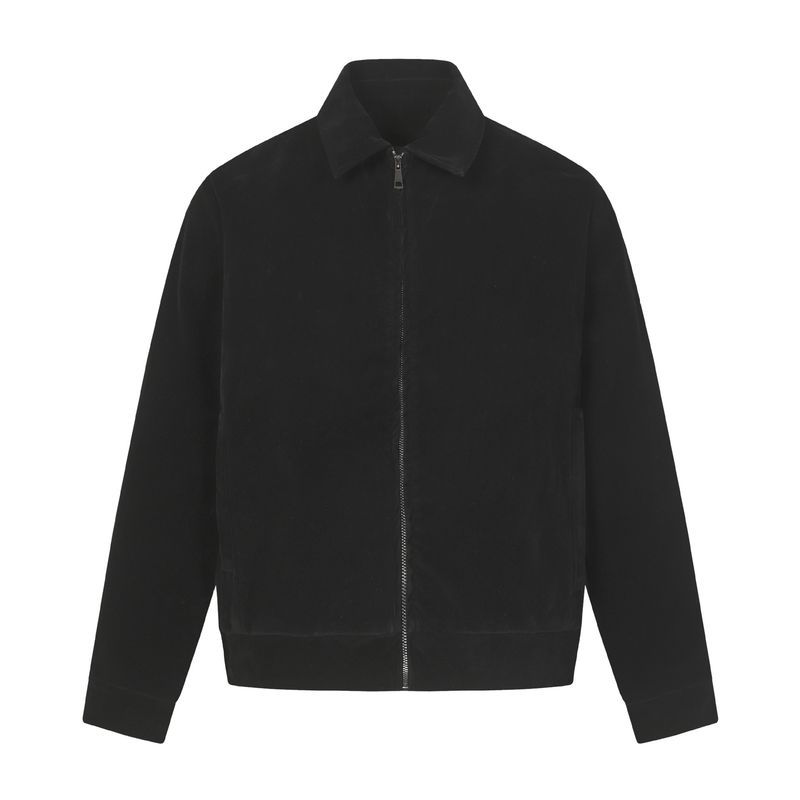 Eon Modish 25 Autumn New American Style Simple Slim Fit Short Suede Jacket Coat_voghion.com