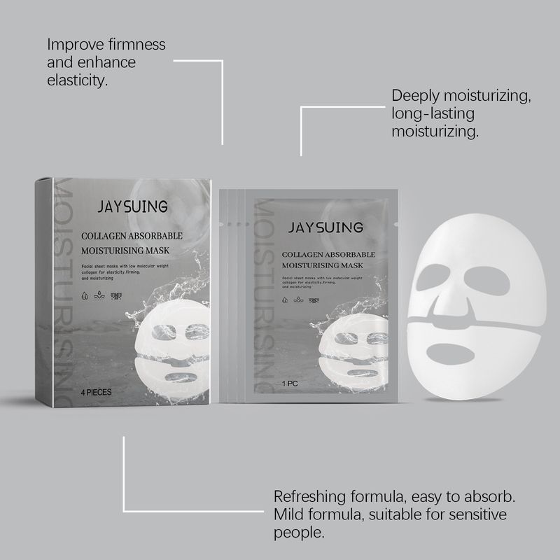 Collagen mask, gently cleans the skin, refreshes and is not sticky, cares for hydration, moisturizes and moisturizes_voghion.com