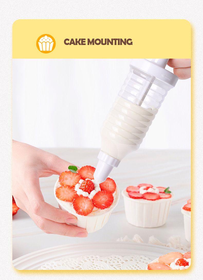 Pistola per biscotti multifunzione per uso domestico, set per la cottura, macchina per biscotti con fagioli sciolti, pistola per panna_voghion.com