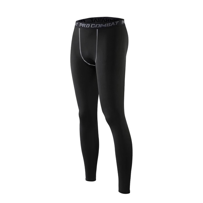 Men's Quick-Dry Fitness Leggings - Tight-Fit Stretchy, Ideal For Running, Basketball Training & Outdoor Workout Base Layer Pants_voghion.com