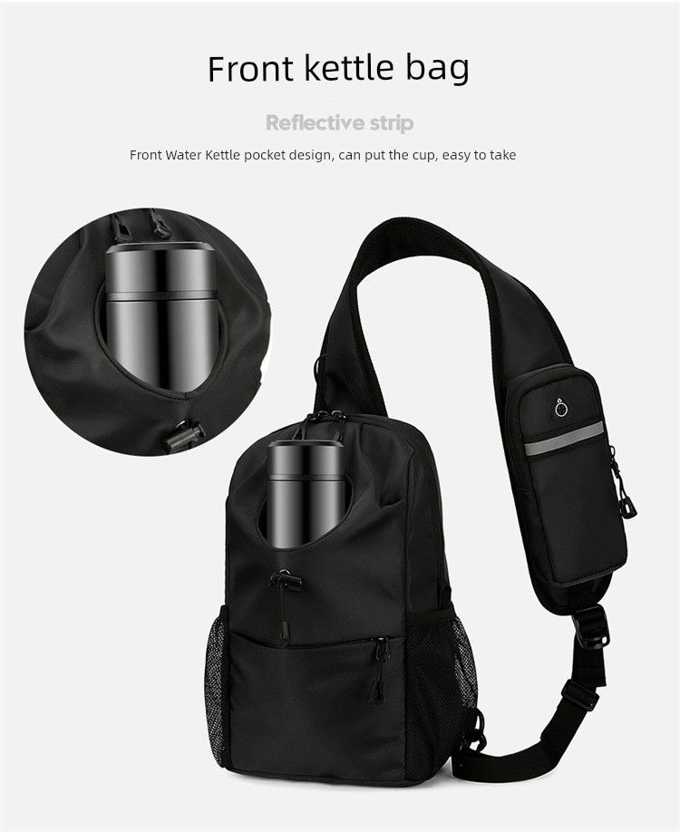 Borsa a tracolla da uomo, da viaggio, per esterni, con capacità per thermos, bollitore, borraccia, cellulare, power bank_voghion.com