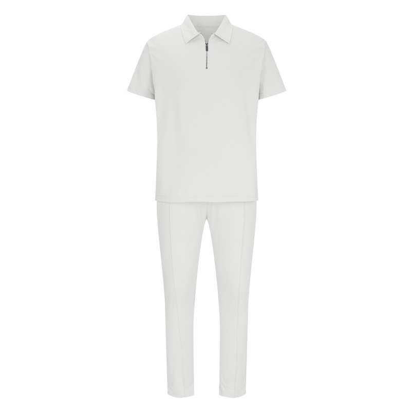 Men's Basic Solid Color Casual Sports Suit_voghion.com