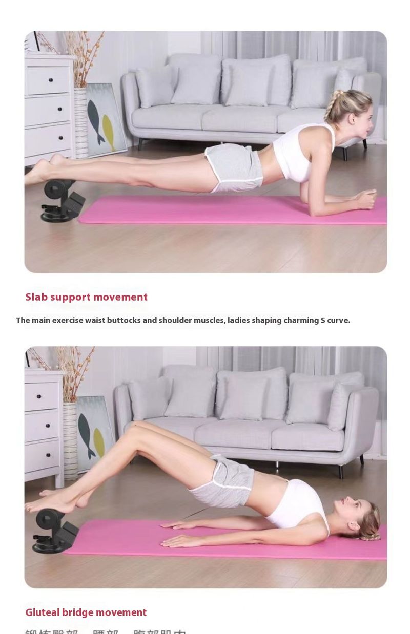 Multifunksjonelt treningsutstyr for menn med sittestilling, fast fotenhet for husholdning, midje og mage for kvinner_voghion.com