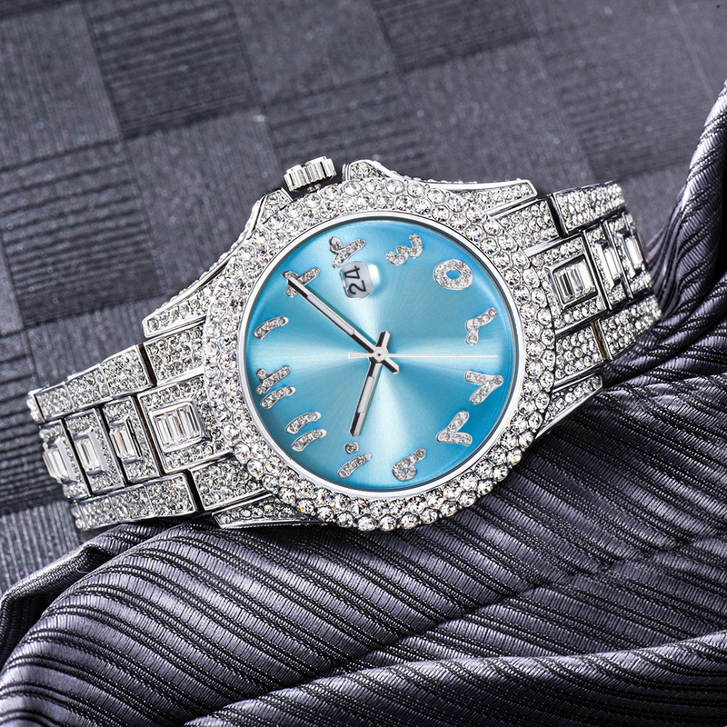 MISSFOX Watch, A Big-name European And American Hip-hop Diamond-encrusted Business Men's Waterproof Quartz Watch._voghion.com