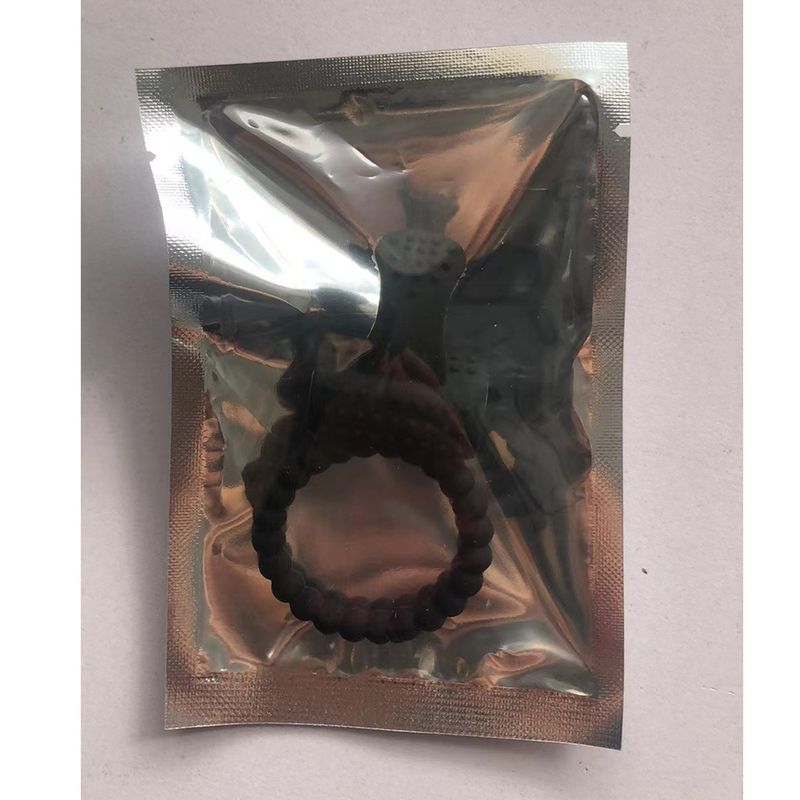 Anello vibrante in silicone con lecca-lingua, anello di serraggio, anello di bloccaggio, anello di ritardo, giocattoli sessuali per adulti_voghion.com