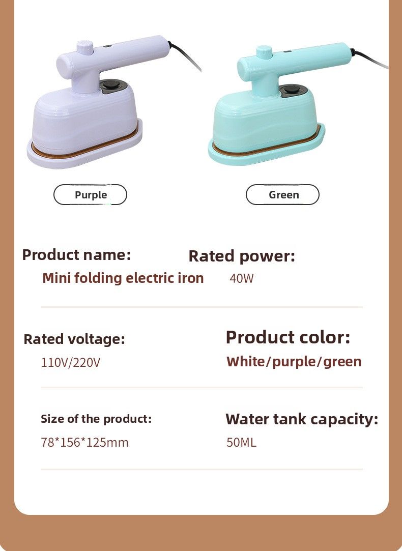 Garment Steamer Portable Household Handheld Mini Small Rotating Foldable Iron_voghion.com