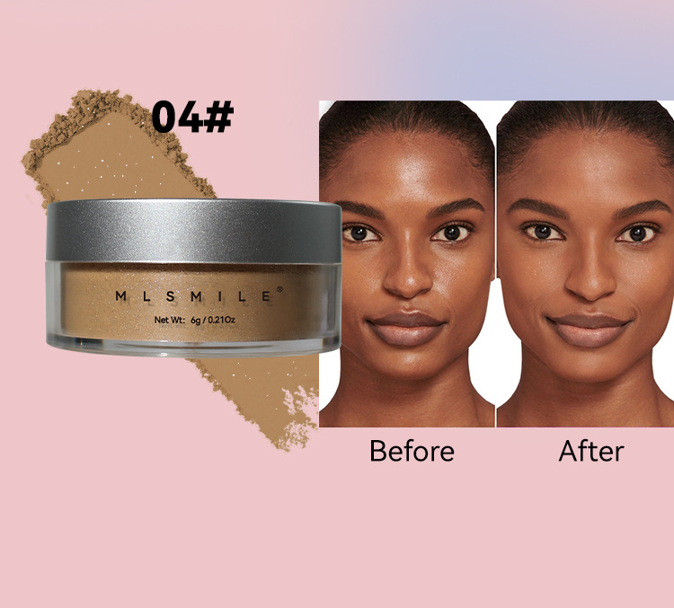 Lumière libre nacrée nue, minceur, mate, poudre brillante pour le corps miel, imperméable, résistante à la sueur, à l'huile_voghion.com