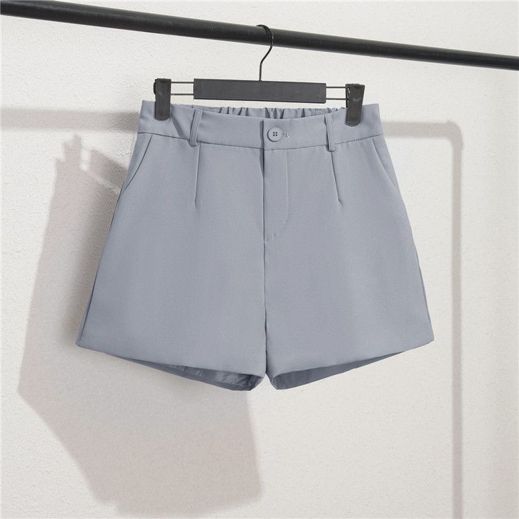 Women's Wear spring and summer shorts high-waisted khaki boot pants, versatile and slimming, Korean style wide-leg pants_voghion.com