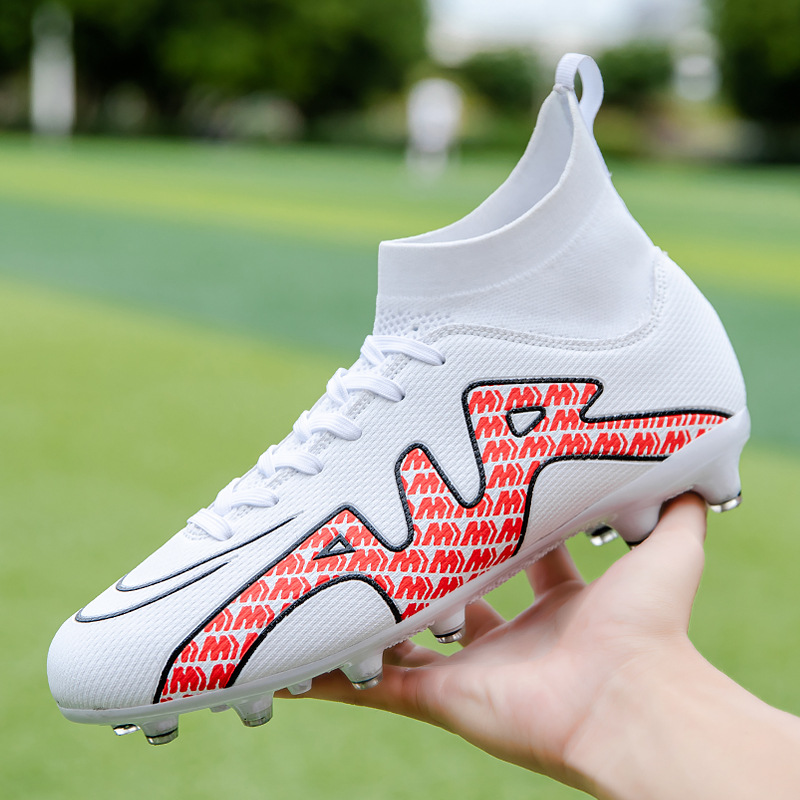 Nuove scarpe da calcio alte da uomo con tacchetti lunghi, perni rotti, suola piatta, colori misti, scarpe da competizione per studenti,_voghion.com