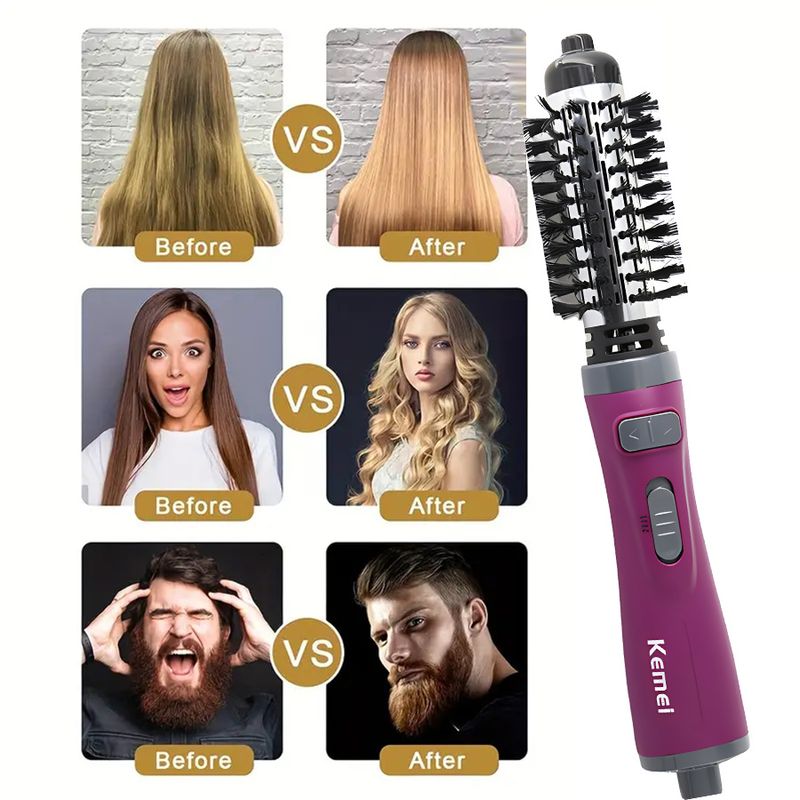 KM-8000 Komei Automatic Rotating Electric Household Curling Hair Dryer_voghion.com