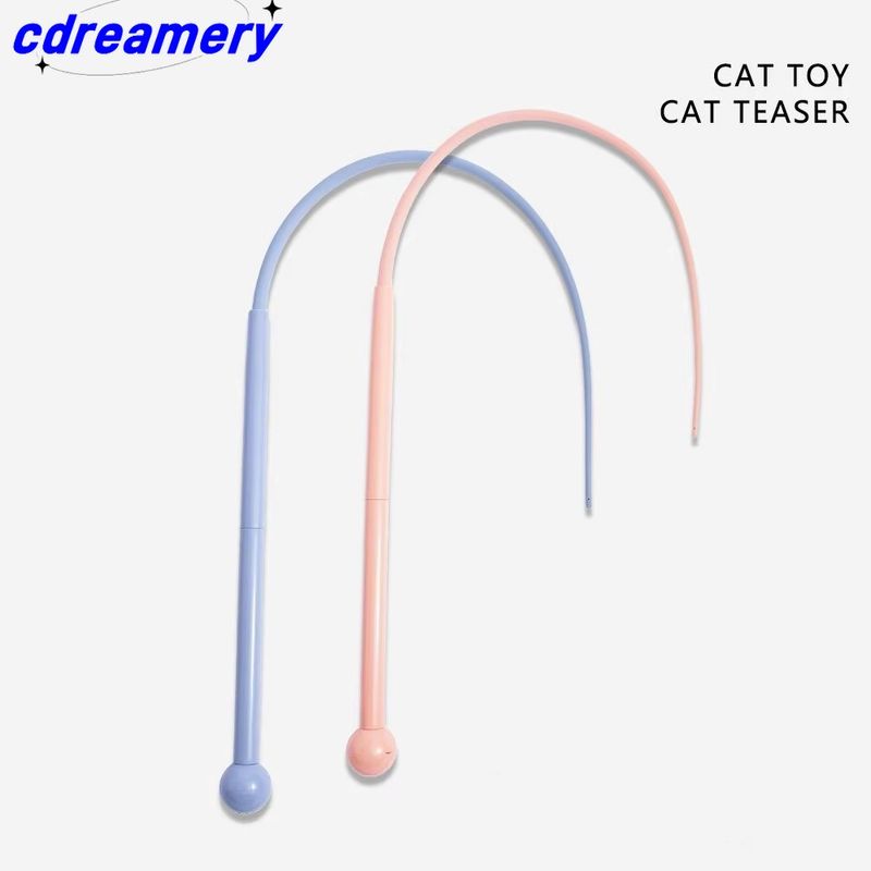 Jouet interactif pour chat, baguette en silicone, pour chat d'intérieur, pour chat adulte qui s'ennuie._voghion.com