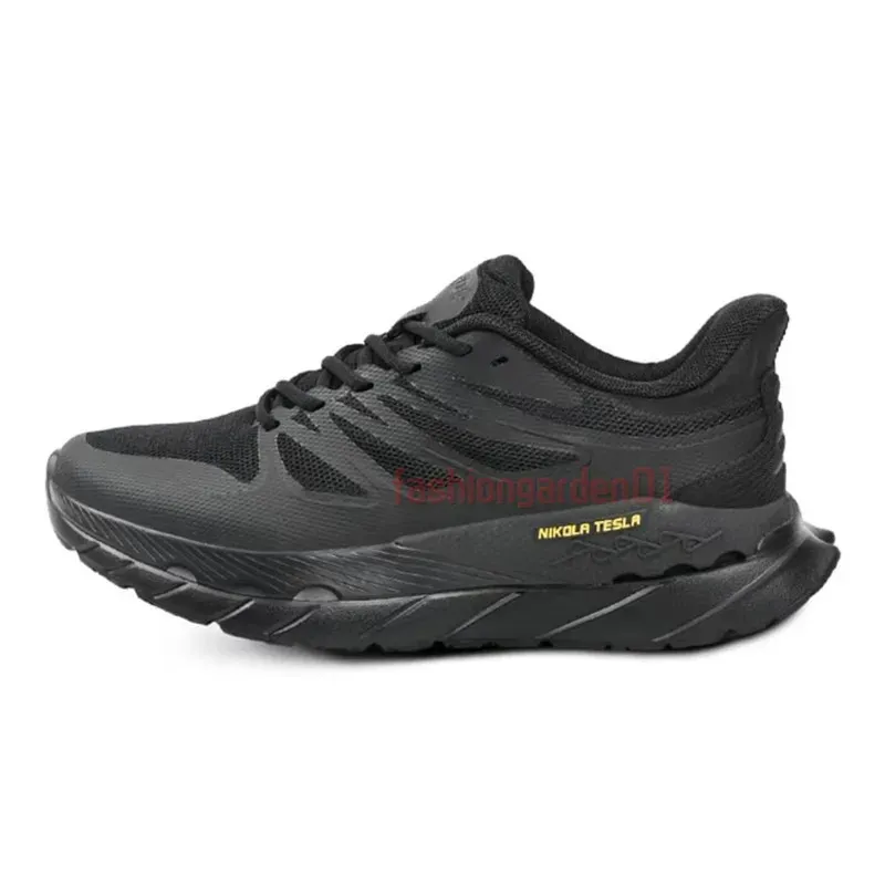 Chaussures de running JNDO Whale Leaping phosphorescentes 2.0 pour hommes et femmes, coloris Triple Black, Sunrise, Blanc et Jaune_voghion.com